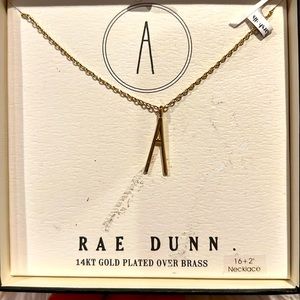 Rae Dunn initial necklace